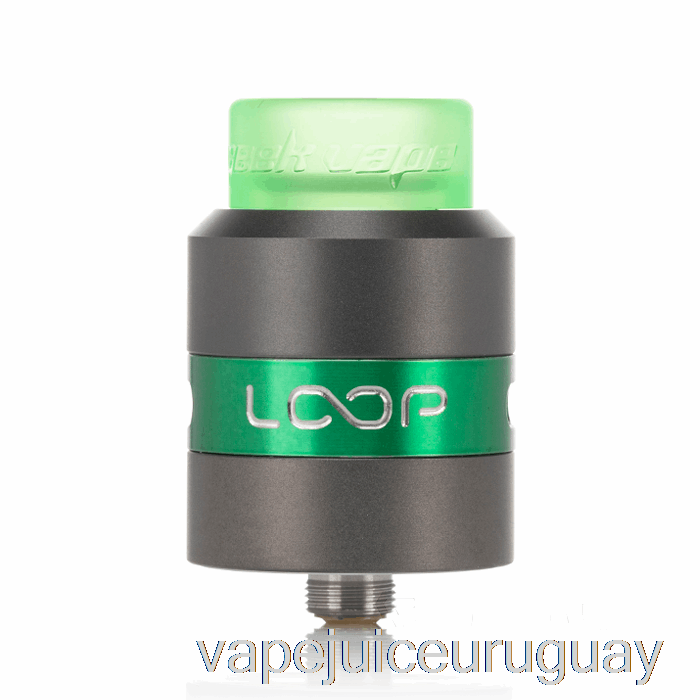 Geek Vape Loop 24mm Rda Gunmetal / Verde Vape Recargable